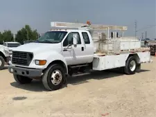 2001 Ford F-750 Mechanic Truck Service Bed Chelsea PTO Pipe Racks bidadoo