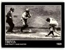 1992 Megacards Babe Ruth #100 Hub Pruett: Babe Buster New York Yanke ID:59871
