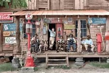 1939 TEXACO GAS STATION NORTH CAROLINA 8X12 PHOTO COCA-COLA SIGN BLACK AMERICANA