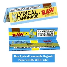 Raw New Wide King Size Rolling Papers Lyrica Lemonade 1/PK Discounts! USA SHPD