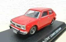 1/64 Konami 1974 HONDA CIVIC 1200RS ORANGE diecast car model