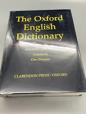 The Oxford English Dictionary Second Edition Volume XI OW-Poisant NEW