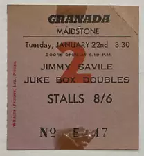 New ListingJohnny & the Hurricanes Concert Ticket Granada Theatre Maidstone 22nd Jan 1963