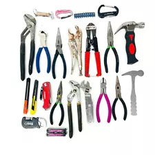 22 Pcs Husky & Assorted Workshop Tools, Nose Pliers, Locking Pliers and More