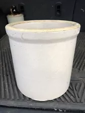 1 Gallon Salt Glazed Stoneware Pickle Crock-Vintage.