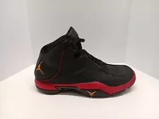 NIKE Jordan Melo M4 Basketball Shoes 317154-071 Black/Taxi/Varsity Red Size 11