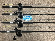 4PK OKUMA MAGDA PRO 30DXT REELS 8'6"' MED CLASSIC PRO ROD TROLLING COMBOS