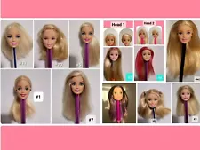 Almost all the doll heads I have for sale! 13 Barbie Head Bundle- Custom Spare