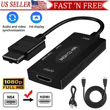 N64 To HDMI Converter Adapter 1080p HD Cable For Nintendo Gamecube NES SNES N64