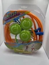 12' Wiggling Garden Lawn Sprinkler Watering Patio Yard Kids Fun Green/Orange