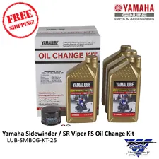 Yamaha Sidewinder / SR Viper Full-Synthetic Oil Change Kit RTX LTX XTX MTX SRX (For: 2015 Yamaha)