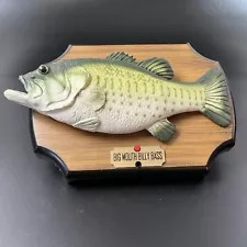 Big Mouth Billy Bass Singing Fish Wall Plaque Gemmy Tested Man Cave Dad Gift