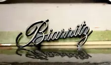 Vintage ~ Cadillac Eldorado "Biarritz" Chrome Emblem. [Mid 70's]