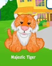 Webkinz Classic Majestic Tiger Virtual Adoption Code Only 