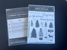 Stampin Up! TREES FOR SALE (17) Stamps & TREE LOT (24) Dies BUNDLE-NEW