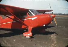 Stinson Voyager 105, 1940 Vintage Aircraft Red Border Kodachrome Slide