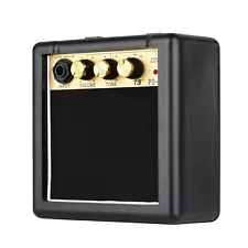 Mini Electric Guitar Amp 3W Small Guitar Amplifier Desktop Practice Speaker S3B6