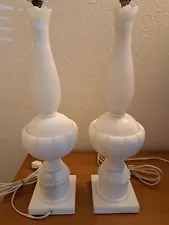 2 Marble Stone Lamps In Great Condition And Working