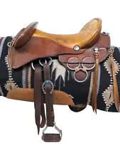 15" Used Selaria Burro No Brete Mule Endurance/Trail Saddle 735-6089