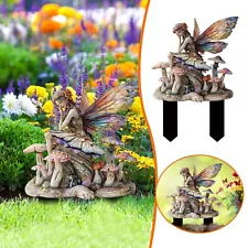 Garden Fairy Statue Garden Fairy Flowerpot Decorative Statue Girl Succulent Pot