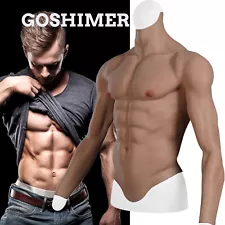 Chest Abdominal Muscle Suit For Crossdresser Cosplayer Realistic Silicone Male