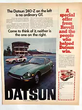 Print Ad Datsun 240 Z Nissan 1972 13in x 10 in