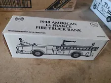 Ertl 1948 American La France Fire Truck Bank 1/30
