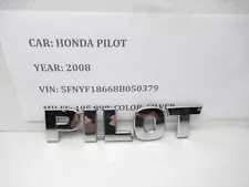 2003-2008 Honda Pilot Rear Chrome Emblem Logo Nameplate Badge OEM