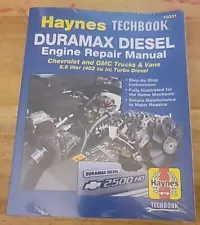 Haynes Duramax Diesel Engine Repair Manual For Chevrolet & GMC Trucks & Vans NEW