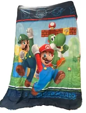 Nintendo Super Mario Brothers Twin Bed Sheet Set w/ Comforter Reversible