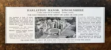 New ListingHarlaxton Manor nr Grantham - Lincolnshire For Sale - 1959 Press Cutting r399