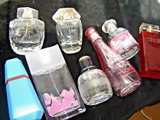 COLLECTION OF 8 DIFFERENT EMPTY PERFUME BOTTLES