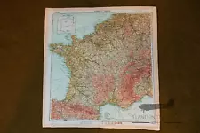 WW2 D-Day Zones of France silk Invasion Escape Map (Reproduction)