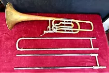 Bach Stradivarius 50B Double Rotor Professional Bass Trombone ð¥ Plays Great! ð¥