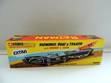 Corgi Juniors Product Batman repro empty box Batmobile, boat and trailer
