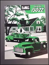 1953 GMC Gas Series 150-22 Pickup Truck Vintage Car Sales Brochure Catalog