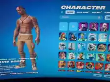 New Listing OG ACCOUNT| 254 skins every chapter 1 battle pass Travis Scott