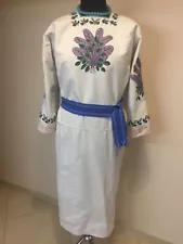 Ukrainian embroidered dress , very beautiful , ancient 1950-1960 Size L-XL