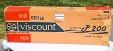 Vintage Viscount P200 Electronic MIDI Organ Excellent Used Condition Made Italy