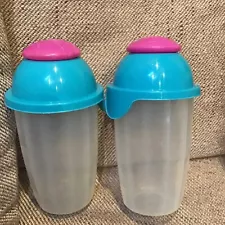 2 Vintage Sale To Go Container With Separate Dressing Section Plastic