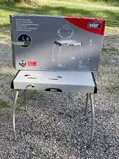 Weber Portable Charcoal Grill Table for Smokey Joe-Gently Used Good Condition