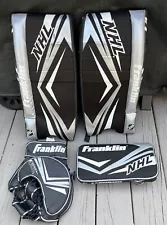 Franklin NHL Street Hockey Goalie Pads Set Blocker Catcher & Leg Pads Youth