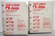 New Listing1981 - 1986 Jeep Parts Book Catalog J-10 J-20 Cherokee Wagoneer CJ Series