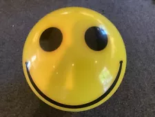 Yellow Smiley Face Emoji Bowling Ball- Cracked (for crafts/art)