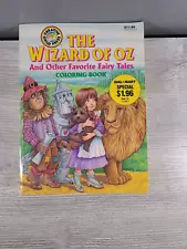 RARE HTF VINTAGE UNUSED ”THE WIZARD OF OZ” COLORING BOOK AND OTHER FAIRY TALES