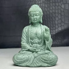 Natural Crystal Mineral Specimen Quartzite. Hand-carved Buddha. Statue.GIFT.JK