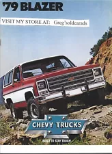 Original 1979 Chevrolet Blazer Truck sales brochure , catalog