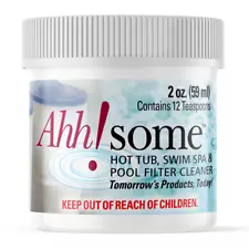 Ahh-Some Hot Tub Swim Spa & Pool FILTER Bio-Cleaner 2 oz Jar Ahhsome NEW