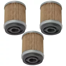 for Yamaha Vino 125 YJ125 2004 2005 2006 2007 2009 3-Pack Oil Filters (For: Yamaha Vino 125)