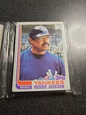 1982 Topps Baseball RACK PACK - Reggie Jackson #300 front - Steve Garvey back